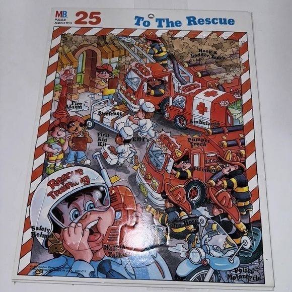 1998 Vintage Hasbro Cradboard Puzzle - Lot Of 6 - Picture 8 of 8